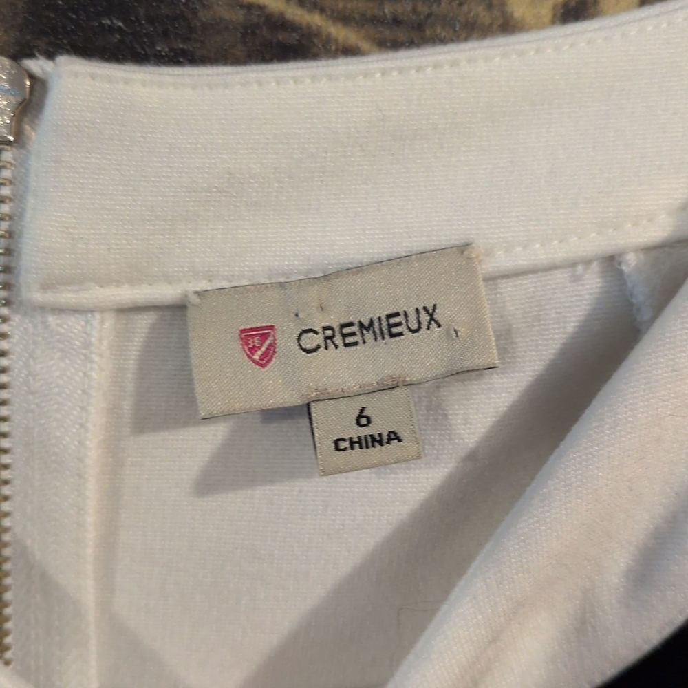 NWOT Daniel Cremieux Formal Dress Black And White Size 6 Stretch Form Fitting - Picture 2 of 5